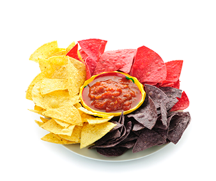 چیپس تورتیلا و سالسا